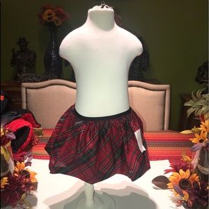 Baby girls Tartan holiday skirt